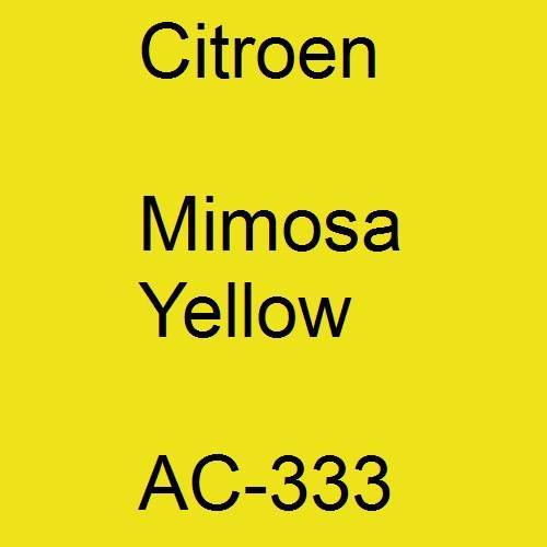 Citroen, Mimosa Yellow, AC-333.